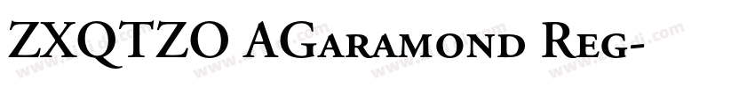 ZXQTZO AGaramond Reg字体转换